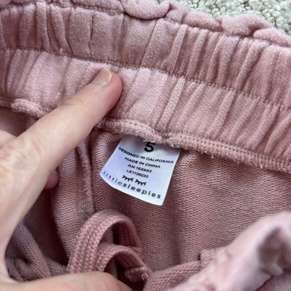 Little Sleepies pink bamboo jogger pants - Picture 3 of 3
